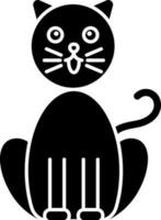 vector ilustración de gato icono.