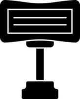 Sign board icon in Black and White color. vector