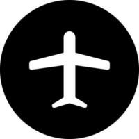 Vector illustration of airplane icon.