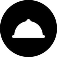Glyph cloche icon or symbol. vector