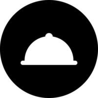 Glyph cloche icon or symbol. vector