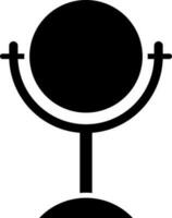 Mirror icon or symbol in Black and White color. vector