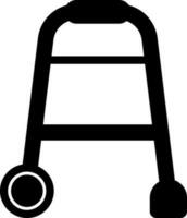 Walking frame icon or symbol. vector