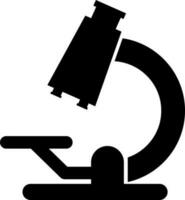 Isolated microscope icon in flat style. vector