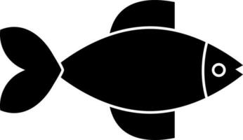 Isolated illustration of fish animal icon. vector