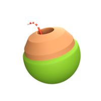 Coconut ice 3D icon png