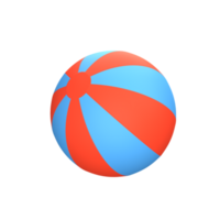 Beach ball 3D icon png