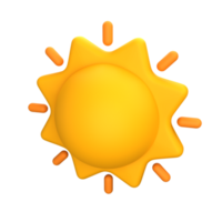 sol ícone 3d png