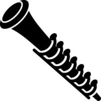 Vector illustration of oboe flat icon.