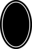Isolated mirror icon or symbol in Black and White color. vector
