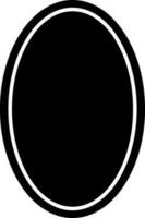 Isolated mirror icon or symbol in Black and White color. vector