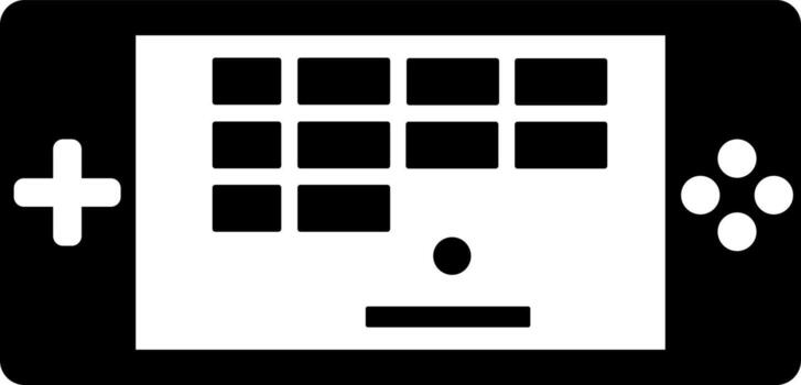Tetris digital game icon or symbol. vector