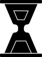 Isolated sand clock or hourglass icon. vector