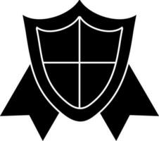 Black and White icon or symbol or award. vector