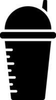 Drink bottle glyph icon or symbol. vector