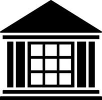 Club house icon in Black and White color. vector