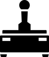 Joystick glyph icon or symbol. vector