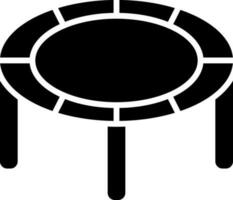 Trampoline icon in Black and White color. vector