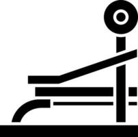 Rowing machine icon in flat style. vector