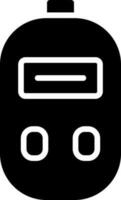 Illustration of bp machine glyph icon. vector