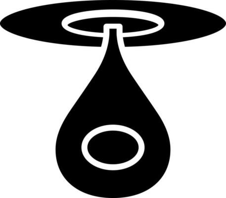 Punching bag icon in Black and White color.