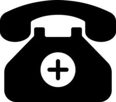 Telephone icon in flat style. vector