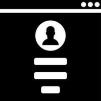 Online user profile icon or symbol. vector