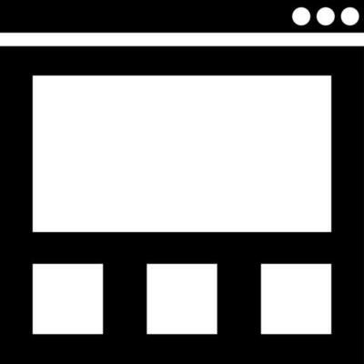 Web browser window icon or symbol.