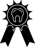 Illustration of badge icon in Black and White color. vector