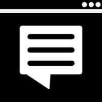 Online message or chatting icon. vector