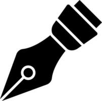 Pen tool icon in flat style. vector