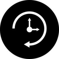 Glyph timer icon or symbol. vector