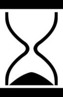 Glyph hourglass icon or symbol. vector