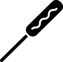 Frankfurter icon in Black and White color. vector