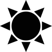 Sunlight mode in black color. vector