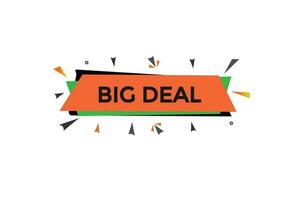 big deal vectors, sign, level bubble speech big deal vector