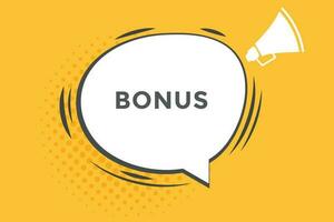 bonus value  vectors, sign, level bubble speech   bonus vector