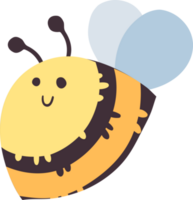 Bee drawing head cartoon decoration. png