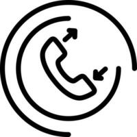 Telephone call vector icon or symbol.