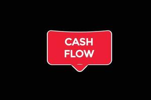 cash flow vectors, sign, level bubble speech cash flow vector