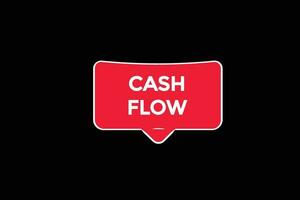 cash flow vectors, sign, level bubble speech cash flow vector