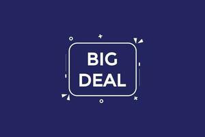 big deal vectors, sign, level bubble speech big deal vector