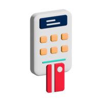 Pay card. Shopping online icon set - 3D render icon png