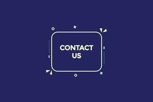 contact us vectors, sign, level bubble speech contact us vector