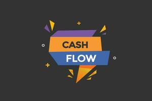 cash flow vectors, sign, level bubble speech cash flow vector
