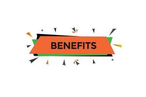 benefits vectors, sign, level bubble speech benefits vector