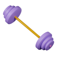 gimnasio equipo 3d icono paquete png