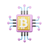 bitcoin 3d icône pack png