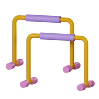 Gym équipement 3d icône pack png