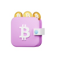 bitcoin 3d icona imballare png
